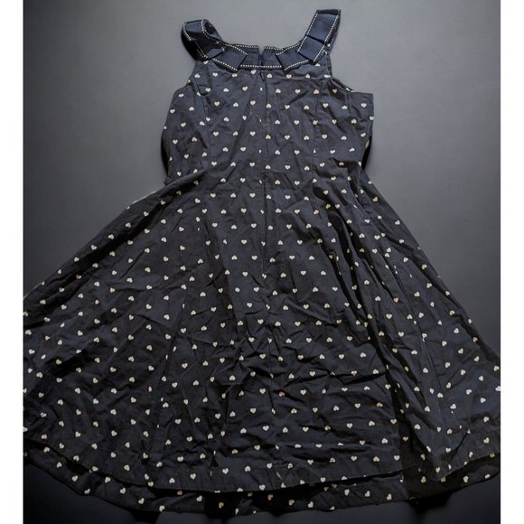 Gymboree Bon Voyage Navy Heart Dress - Picture 2 of 8